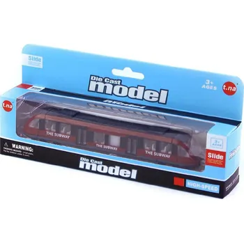 t.na Moderní vlak černý/červený 17 cm
