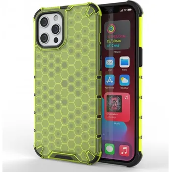 Pouzdro na mobilní telefon Kryt se strukturou včelí plástve pro iPhone 13 Pro Max - zelený