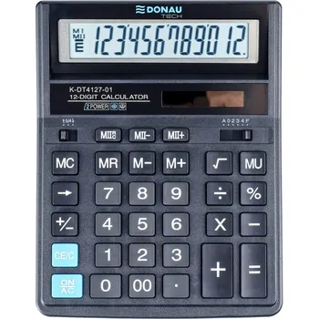 Kalkulačka DONAU Kalkulačka DONAU TECH 4127, 12místná - černá