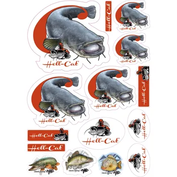 HELL CAT Mix nálepek Hell-Cat Sumec 15 ks