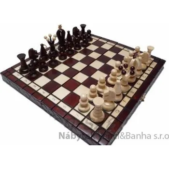 Šachy Desková hra, dřevěné šachy turistické Královské malé 113 mad