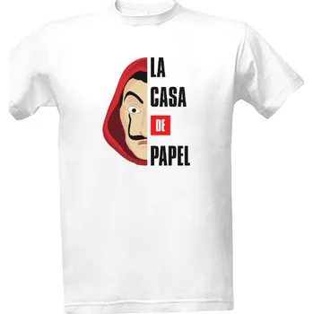 Pánské oblečení Tričko s potiskem La Case de Papel pánské