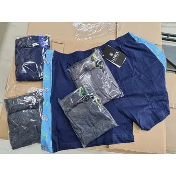 Trenýrky KODL FUN pánské bavlněné trenýrky Lonka - CANNABIS tm. šedá L