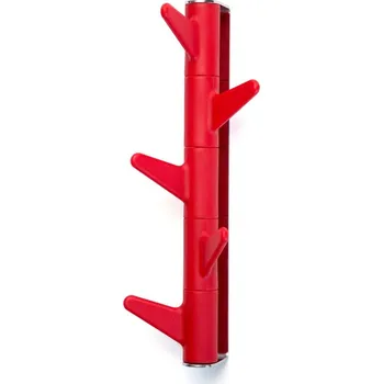 Věšák Inno Věšák na zeď Oka, 5 háčků / červený