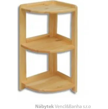 regál Drewmax dřevěný rohový regál z masivního dřeva borovice RG135 pacyg