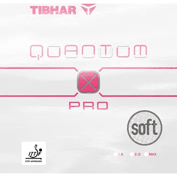 Stolní tenis TIBHAR - Quantum X PRO SOFT PINK Barva: Růžová, Tloušťka houby: max