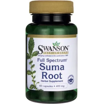 Přírodní produkt Swanson Full Spectrum Suma Root 400 mg 60 cps.