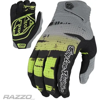 Moto rukavice Rukavice TroyLeeDesigns AIR Glove Brushed Black Glo Green 2022 10 - L
