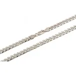 Pánský stříbrný řetízek pancr 55 cm STRR0351F + dárek zdarma