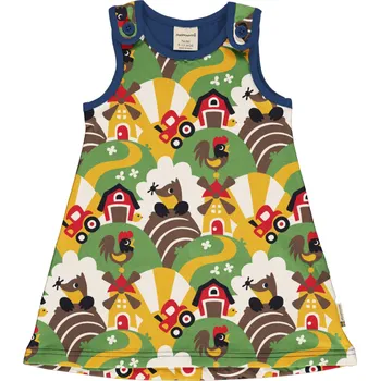 Dívčí šaty Dívčí šaty Farma, krtek a traktor Maxomorra Velikost: 74/80