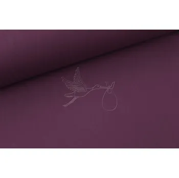 Tmavá červenofialová - bavlněné plátno, šíře 240cm - 049