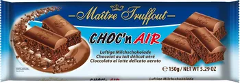 Čokoláda Maitre Truffout Choc'n Air mléčná 30 % 150 g