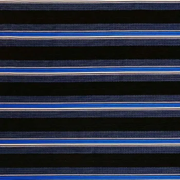 Košilovina 05290 černá, modrý pruh, jemné růžové linky, š.150