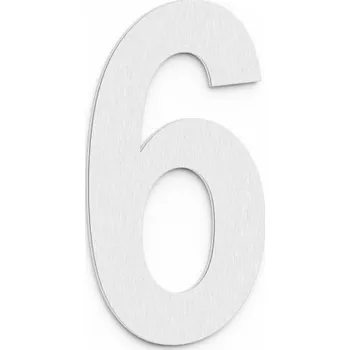 Domovní cedule METAL BUD domovní čísla a znaky METAL-BUD číslice 6, šroubovací, nerez ocel