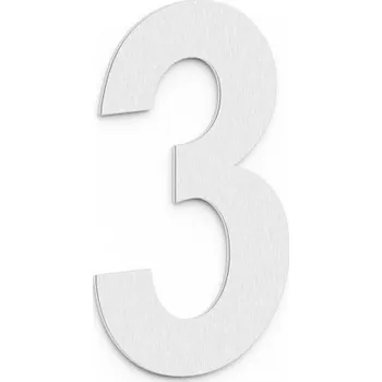 Domovní cedule METAL BUD domovní čísla a znaky METAL-BUD číslice 3, šroubovací, nerez ocel