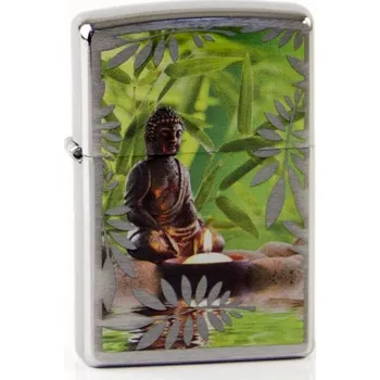 Zippo chrom gebürstet color "Buddha Green"60002309
