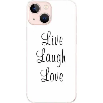 Odolné silikonové pouzdro iSaprio - Live Laugh Love - iPhone 13 mini