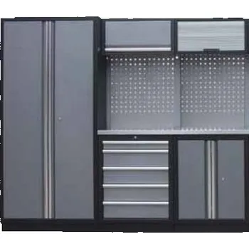 Sestava dílenského nábytku Procarosa PROFI S-I Pracovní deska: nerezová, Hmotnost: 211 kg