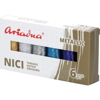 Nit Ariadna Sestava nití Metallic Sky Silva 30N/150 m a 40N/250 m - 6 barev (nebe)