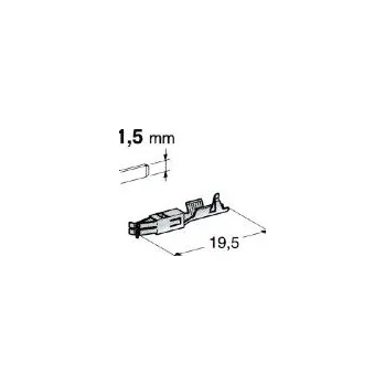 elektrický kabel objímka speciální - 1,5 x 0,5 - 1