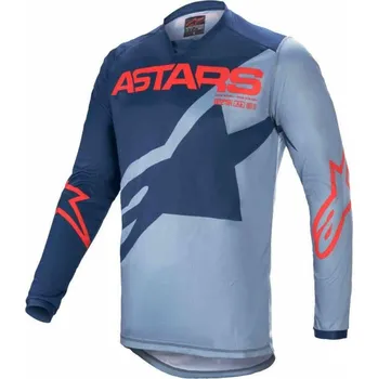 Moto dres Dres RACER BRAAP 2021, ALPINESTARS (světle modrá/modrá/červená) M