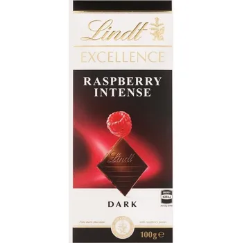 Čokoláda Lindt Excellence Raspberry Intense hořká 47 % 100 g