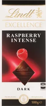 Čokoláda Lindt Excellence Raspberry Intense hořká 47 % 100 g