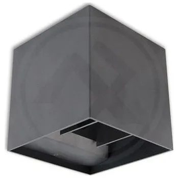 Venkovní osvětlení Svítidlo fasádní venkovní nástěnné KIRA 6W šedé /IP54/ (zdroj světla 2x 3W XBD LED CREE (4000K denní bílá))