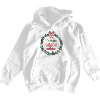 Pánská mikina Dětská mikina s kapucí s potiskem Vánoční mikina vašeho dítěte dětské