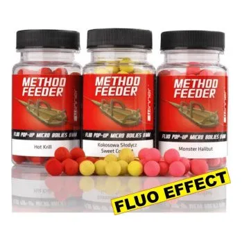 Boilies TANDEM BAITS WINNER Method Feeder-Fluo Pop Up Micro boilies GARLIC CANDY - 8mm/35g