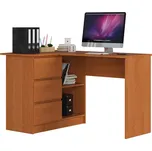 Rohový psací stůl B16 124 cm olše levý