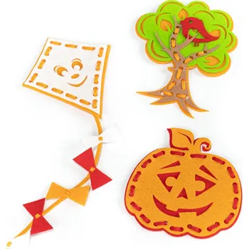 interaktivní kniha Provlékačka - mix podzim 15 ks provlékaček (28 Kč/ks) mix barev