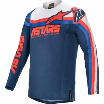 Moto dres Dres TECHSTAR VENOM 2021, ALPINESTARS (světle modrá/modrá/červená/bílá) L