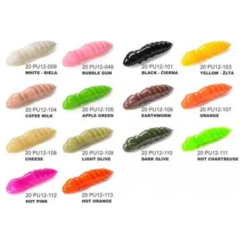 Umělá nástraha FISHUP Dipované umělé nástrahy Pupa 30mm / 10ks HOT PINK