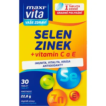 Maxi Vita Selen + Zinek + Vitamín C a E…