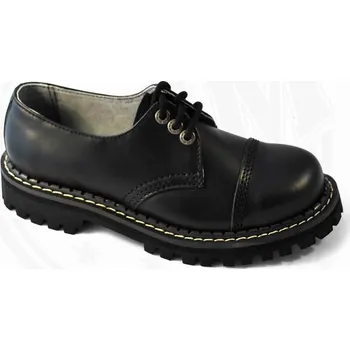 Moto obuv boty kožené KMM 3 dírkové černé Velikost: 39