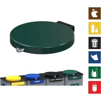 Odpadkový koš Víko na koš Modular - zelené (sklo)