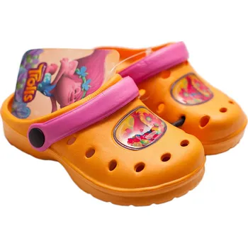 Dívčí sandály Trollové Oranžové nazouváky Velikost: 34/35