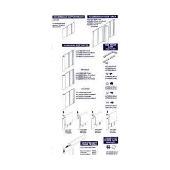 Stavební profil Boční profil AEO2001, Dělící profil, stříbrný elox, délka 2,5m