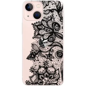 Pouzdro na mobilní telefon Odolné silikonové pouzdro iSaprio - Black Lace - iPhone 13 mini