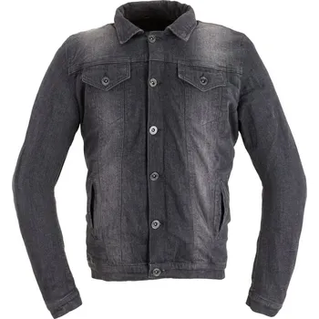 Moto bunda W-TEC Pánská jeansová letní moto bunda Lenny černá - 5XL