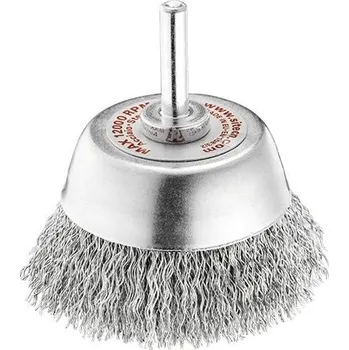 CMN-KARNASCH Kartáč hrncový kadeřavý na stopce T materiál: ocel, Průměr (mm): 50, Průměr drátu: 0,3