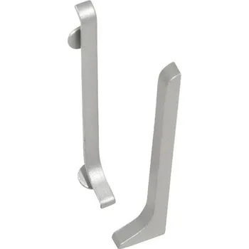 Podlahová lišta NOVÁK Koncovka pravá pro lištu 40mm elox stříbro, 2ks AASE 40-KP-A