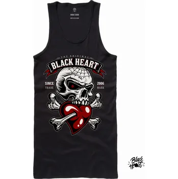 Dámské Tílko BLACK HEART LOVER Barva: Černá, Velikost: XL