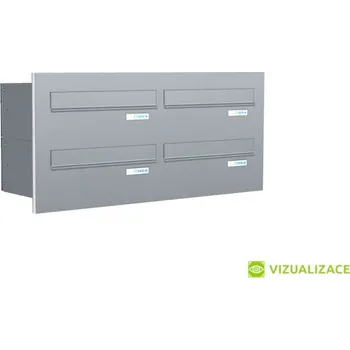 Poštovní schránka Poštovní schránka B-045 - do dveřního panelu - lakovaná - RAL 8017 MAT. - HNĚDÁ ČOKOLÁDOVÁ