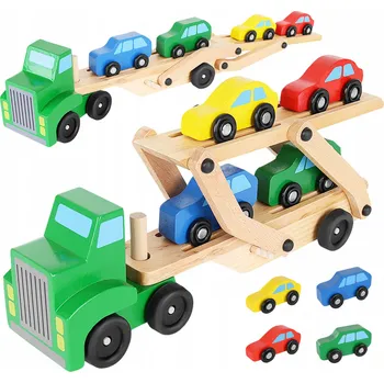 autíčko Kruzzel Tahač s návěsem pro přepravu aut 32 cm