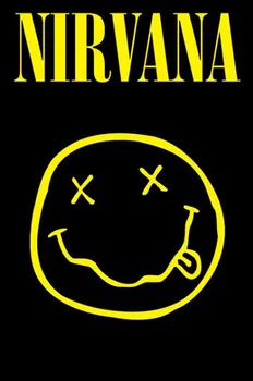 Plakát Curepink Nirvana Smiley 61 x 91,5 cm