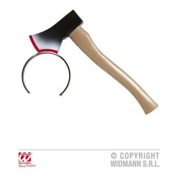 Karnevalový doplněk Sekera v hlavě čelenka