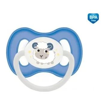 dudlíky Canpol babies Dudlík silikonový symetrický 0-6m BUNNY & COMPANY modrý