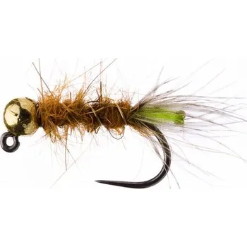 Rybářský háček Tungstenový jig Vykukující chrostík rezavě hnědý, vel. 12